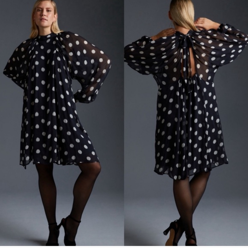 Anthropologie Polka Dot Dress